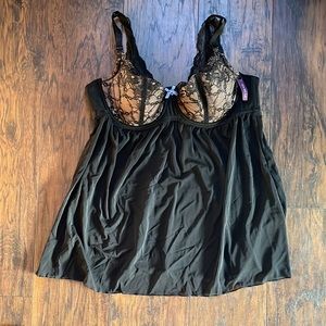 Adore Me Black Ella Contour Lingerie Top